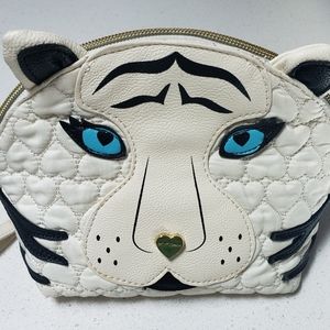 Betsey Johnson Tiger Makeup Case Bag Vegan
